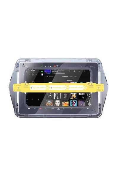 CEPCASE    Tesla Model S Araç Multimedya Ekran Koruyucu Premium Temperli Cam AR Oleofobik Uygulama Aparatlı Can - 7