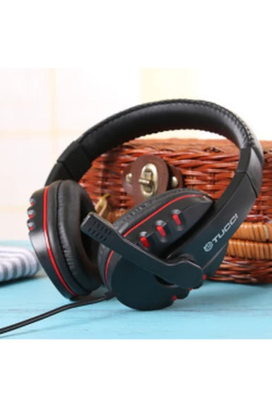 CEPCASE    X6 Oyuncu Kulaklığı 3.5mm Mikrofonlu Ekstra Bass Kaliteli Ses Örgü Tasarım Kablo
