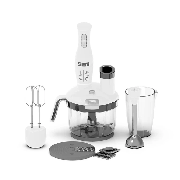 SEM SK-234 BLENDER SET 5 PARÇA BEYAZ