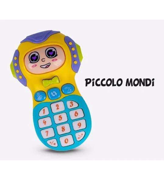 Piccolo Mondi Oyuncak Telefon Sesli Işıklı Pilli Eğitici Oyuncak - 2