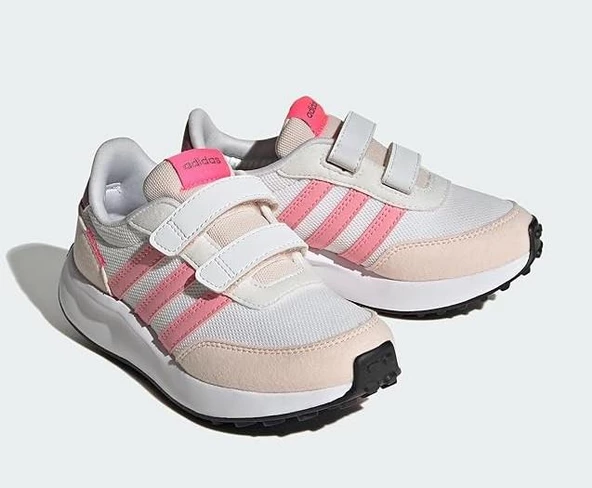 adidas Run 70s CF K Cırtlı Beyaz Pembe Spor ayakkabısı