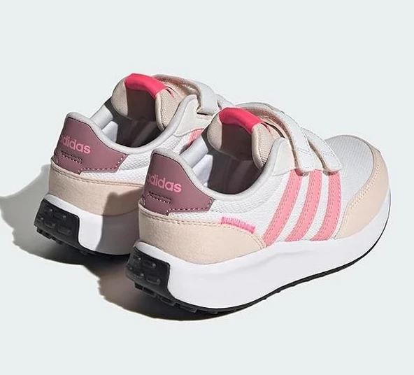 adidas Run 70s CF K Cırtlı Beyaz Pembe Spor ayakkabısı - 4