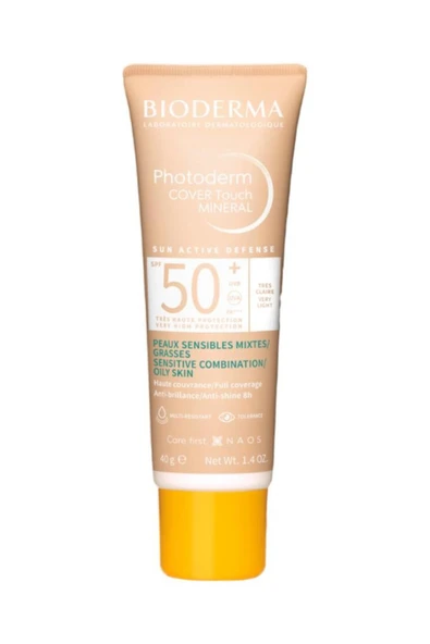 Spf50+ Çok Hafif Kombine Cilt Koruyucu Etkili Renkli Güneş Kremi 40 ml 919 - 1