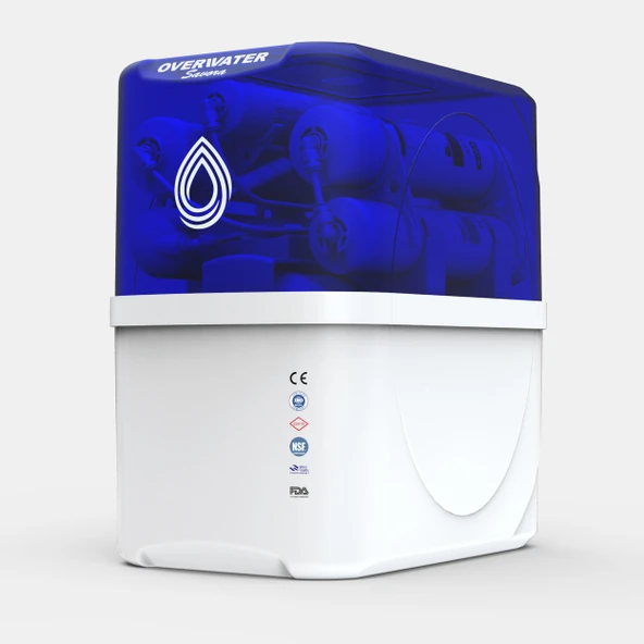 OverWater Savora 12 Aşamalı 8 Lt. Çelik Tanklı Kapalı Kasa Pompalı Su Arıtma Cihazı Özel Sarım Membran Filtre ürün görseli