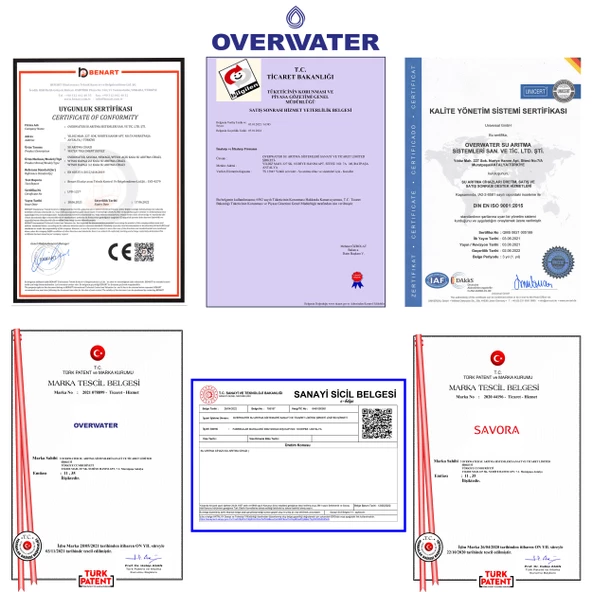 Overwater Kapalı Kasa Su Arıtma Cihazı 5 Li Inline Filtresi Seti Aşamalı ( Membransız Set) Fın50m - 3