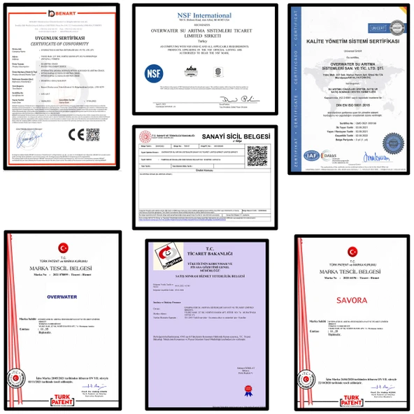 OverWater Açık Kasa Su Arıtma Cihazı 6 lı Filtresi Seti Aşamalı ( Membransız Set ) FKN60MA - Resim 4