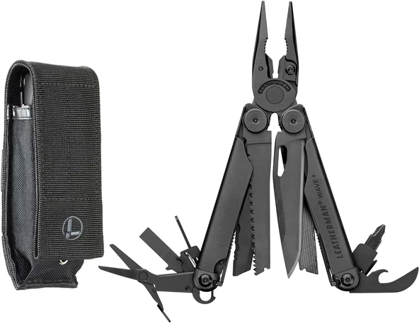 Leatherman Unisex Multitool Wave Plus Black 832526 Siyah