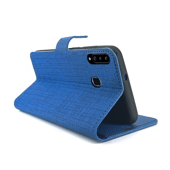 Huawei Y6p Kılıf FitCase Fabric Kapaklı Cüzdanlı - 11