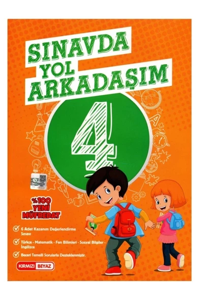 Kırmızı Beyaz 4. Sınıf Sınavda Yol Arkadaşım Deneme Sınavı Tüm Dersler