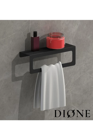 4lü Set, Siyah Tuvalet Kağıtlığı, Havlu Askısı, Fön Makinesi Tutacağı, Rulo Peçetelik - 2