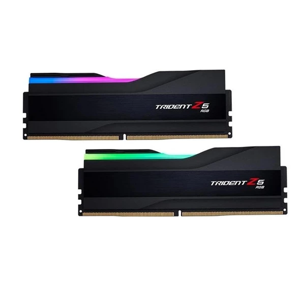 GSKILL 32GB (2X 16GB) DDR5 6000MHZ CL32 RGB DUAL KIT PC RAM TRIDENT Z5 F5-6000J3238F16GX2-TZ5RK - Resim 2