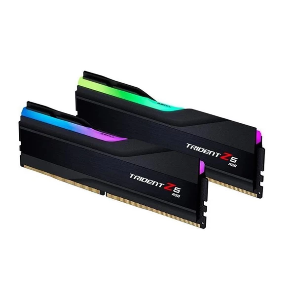 GSKILL 32GB (2X 16GB) DDR5 6000MHZ CL32 RGB DUAL KIT PC RAM TRIDENT Z5 F5-6000J3238F16GX2-TZ5RK - Resim 3
