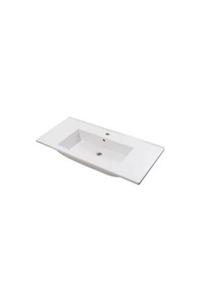 Newarc Silver Slim 100 Cm Etajerli Lavabo