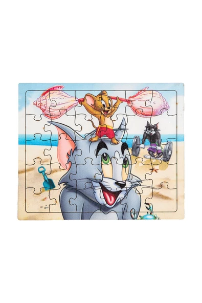 Çocuklar için Ahşap Eğitici Öğretici Renkli Puzzle YapBoz 4'Lü Set 30 Parça - 7