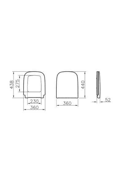 VitrA S20 Rim-Ex Asma Klozet 52 Cm + S20 Kapak+ Gömme Rezerv - 3