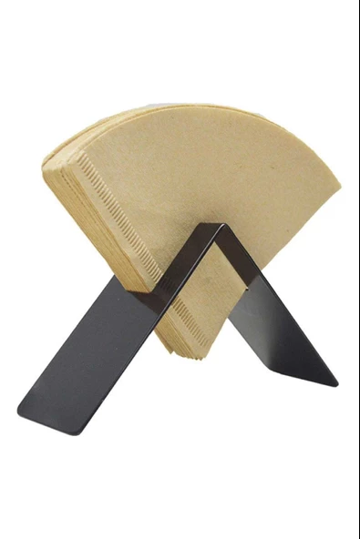 Filtre Kahve Kağıdı Tutucu Stand Aparatı Dekoratif Metal Peçetelik - 3
