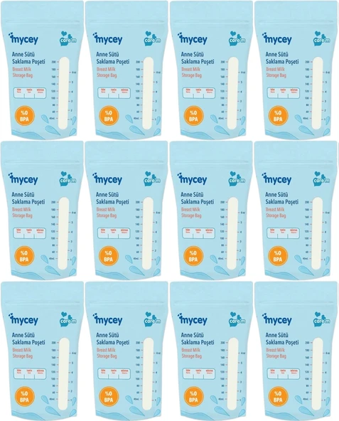 Mycey Anne Sütü / Süt Saklama Poşeti 25 Li Pk Tekli (12 Li Set)