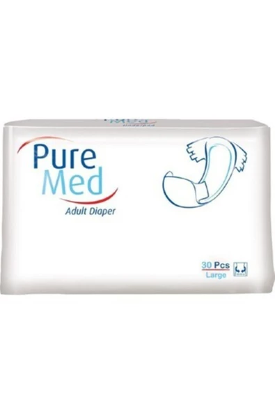 PUREMED,Pure Med Belbantlı Large Yetişkin Hasta Bezi 30 Adet
