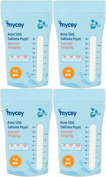 Mycey Anne Sütü / Süt Saklama Poşeti 25 Li Pk Tekli (4 Lü Set)