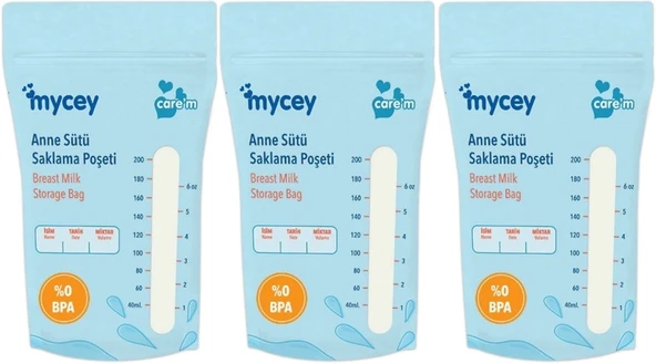 Mycey Anne Sütü / Süt Saklama Poşeti 25 Li Pk Tekli (3 Lü Set)
