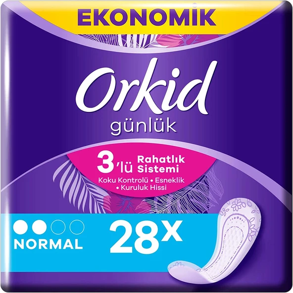 Orkid Günlük Ped Günlük Koruma Normal 28 Adet Ekonomik Paket (Tekli Paketlerde) ürün görseli 1