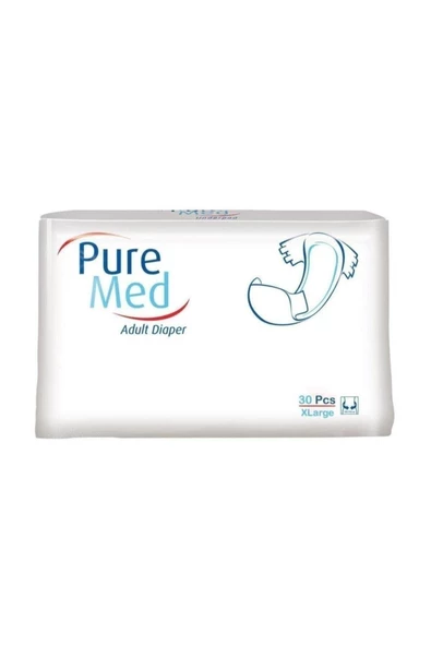 PUREMED,Belbantlı Yetişkin Hasta Bezi 30 Adet Xlarge