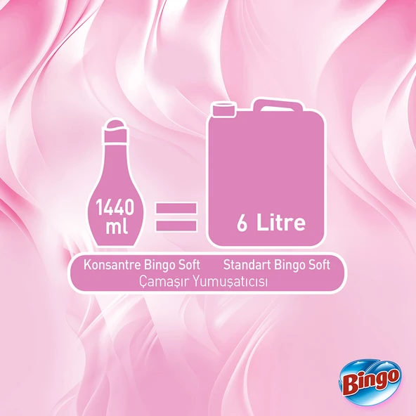 Bingo Soft Konsantre Çamaşır Yumuşatıcısı Mutlu Yuvam 1440 ml X 6 Adet - 6