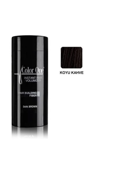 Color One Premium Topik Saç Tozu Koyu Kahverengi 25 gr