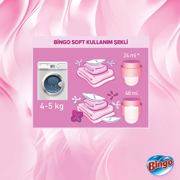 Bingo Soft Konsantre Çamaşır Yumuşatıcısı Mutlu Yuvam 1440 ml X 6 Adet - 5