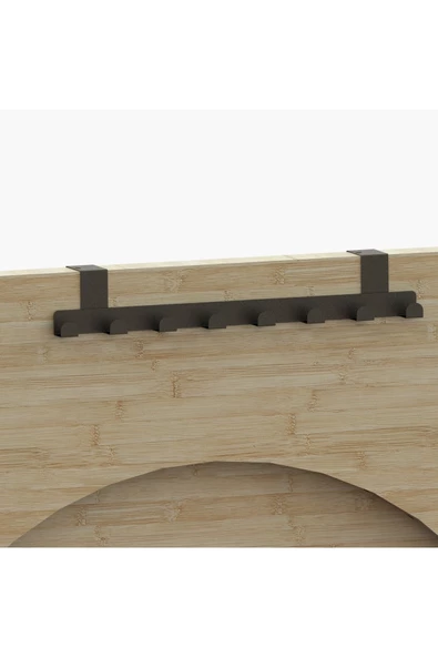 Metal Mat Siyah Amerikan Kapı Arkası Askılık Organizer Askılık Ve Banyo Kapı Arkası Askı - 2