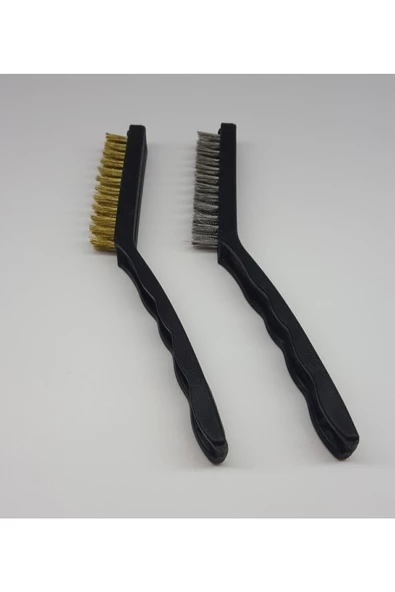 Hayal sepeti 2 Li Profesyonel - Çelik Ve Bakır Fırça - Derz Lavabo Mutfak Buji Pas Kir Temizleyici - 5
