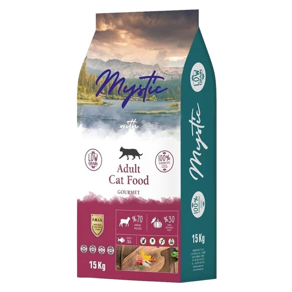 Mystic Az Tahıllı Gourmet Yetişkin Kedi Maması 15 kg