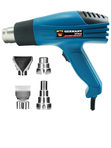 Germany Style 2000 Watt Darbeye 2 Kademeli Dayanıklı Sıcak Hava Isı Tabancası - 2