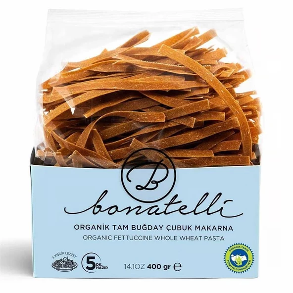 Organik Tam Buğday Çubuk Makarna 400 Gr - 4
