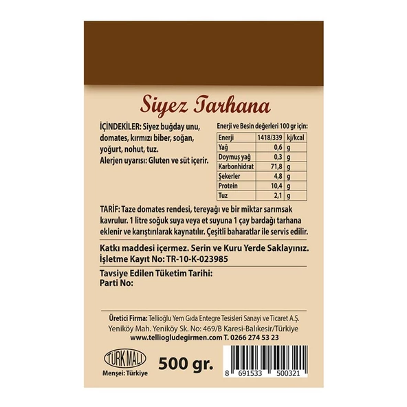 Siyez Tarhana 500 Gr - 2