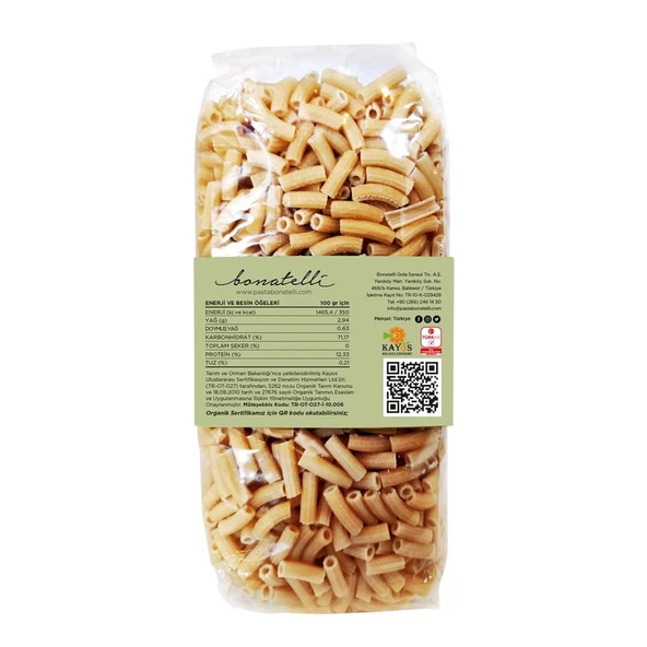 Organik Boncuk Makarna 400 Gr - 2