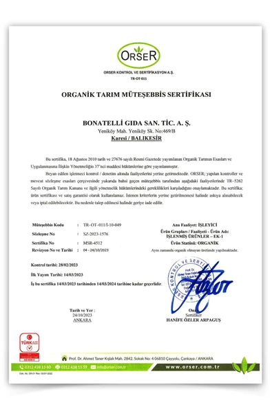 Organik Nohut Unlu Tarhana 320 Gr - 2