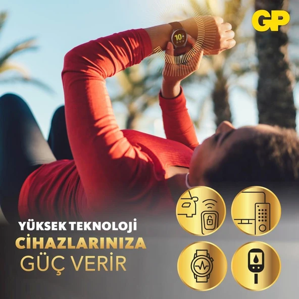 GP CR2025 3V Lityum Düğme Para Pil 5 li Paket - 12