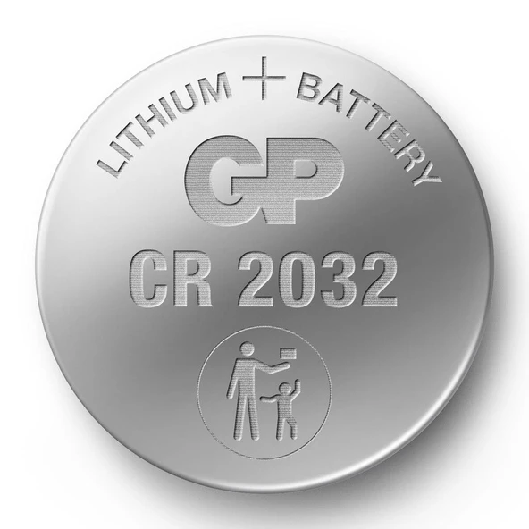 GP CR2032 3V Lityum Düğme Para Pil 5 Lİ Paket - 3