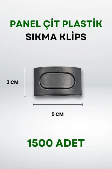 Panel Çit Plastik Sıkma Klips (1500 Adet) - 3