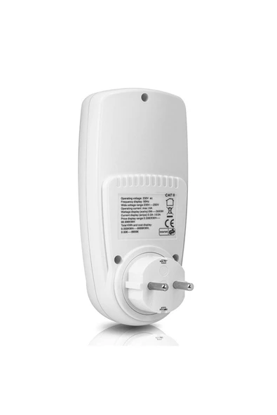 Artvision    Wattmetre Enerji Tüketim Sarfiyat Ölçer Ölçüm Priz 230v-3680w-16a      A19