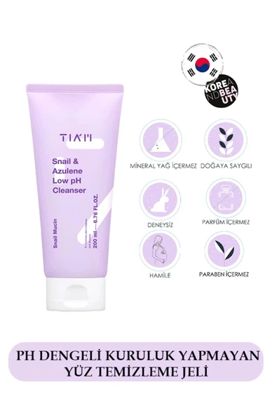 Snail & Azulene Low Ph Cleanser 200 Ml (5.5 Ph Temizleyici Jel)