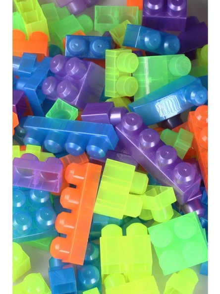 Asya Oyuncak Play Blox Neon Blok Yapı Oyuncakları Çantalı 83 Parça 2939 - 2