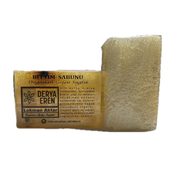 Doğal Kabak Lifli Bıttım Sabunu 100-120gr 1Adet, Derya Eren