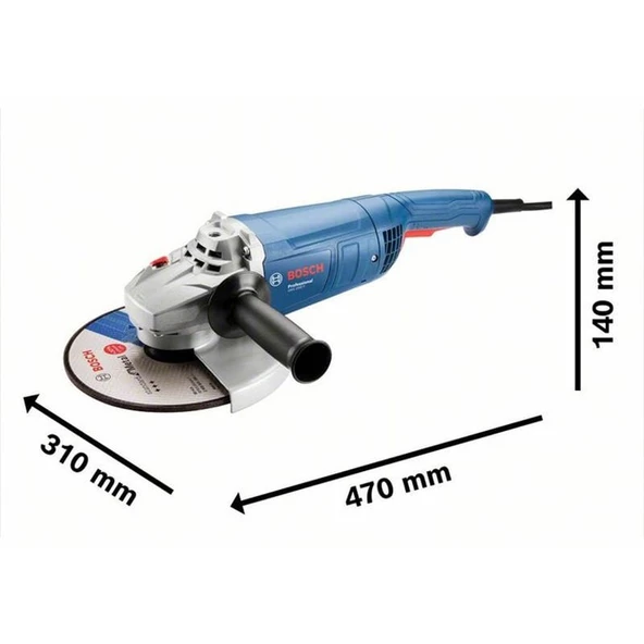 Bosch Gws 2000-230 P Büyük Taşlama Makinesi 2000 Watt 230 Mm - 2