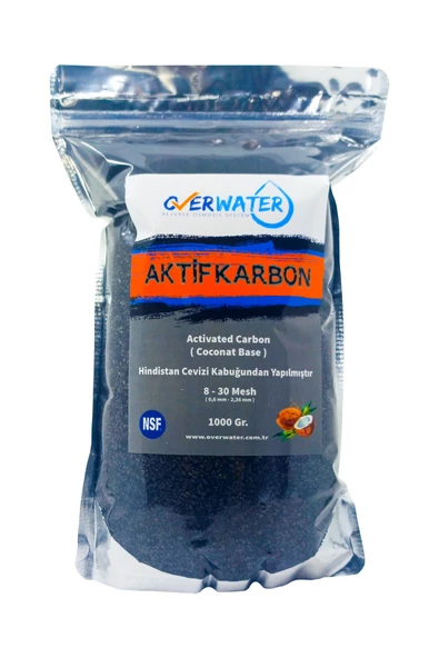 Aktif Karbon Coconut Bazlı (1 Kg) 1000 Gr Hindistan Cevizi Kabuğu