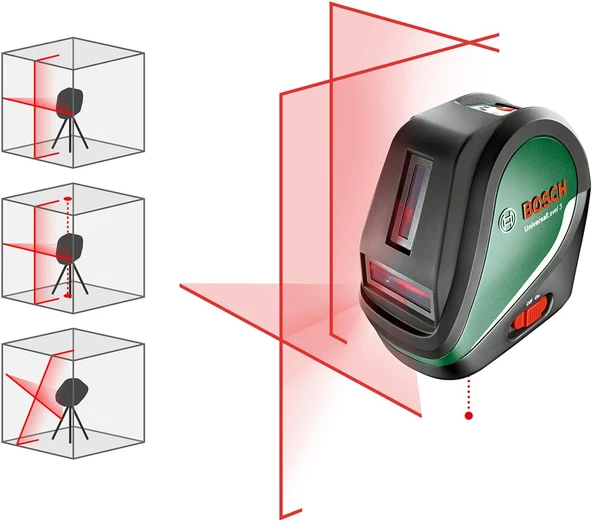 Bosch Universal Level 3 Çapraz Çizgi Set Lazer Hizalama - 3