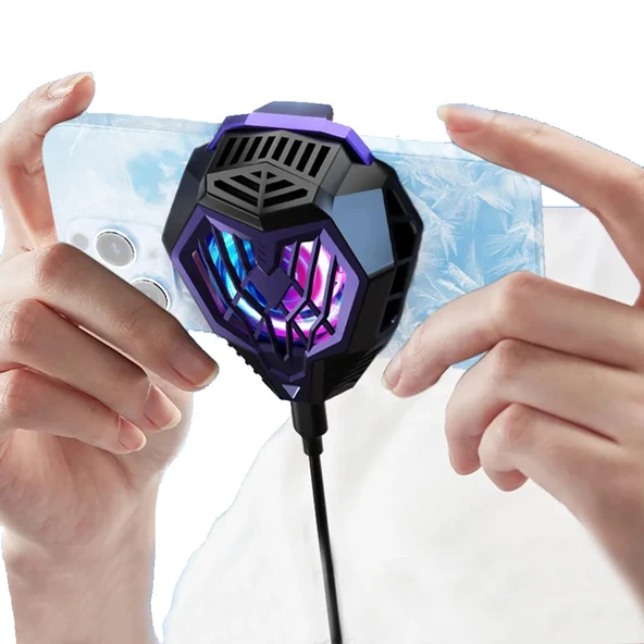 Sprange SRMC1 Radyatörlü RGB Aydınlatmalı Telefon Soğutucu Fan - 5