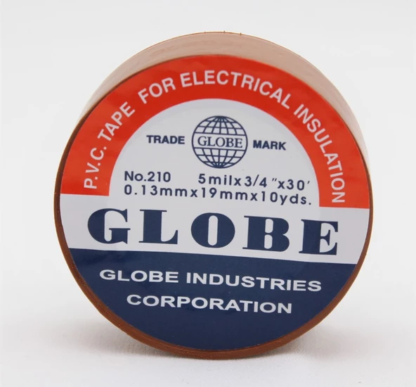 Globe Pvc Elektrik İzolasyon Bant "0.13X19X10Yards" (Kahverengi) (500'Lü 1 Koli) - 2