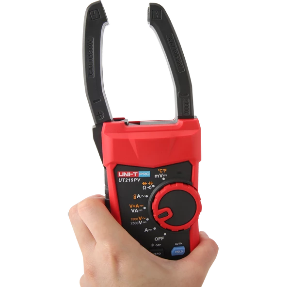 Unı-T Ut219Pv Profesyonel Ac1500V/Dc2500V Ac/Dc 1000A Dijital Pens Ampermetre - Resim 4
